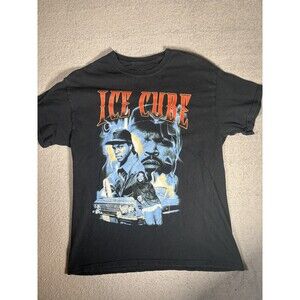 Ice Cube T Shirt Men’s Size Large Graphic Print Black Hip‎ Hop Rap